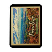 パイクピークマグネットコロラドヴィンテージトラベル マグネット (縦)