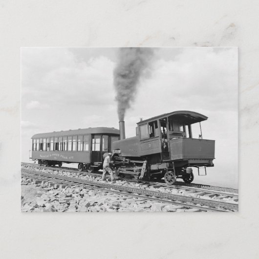 パイクピーク鉄道， 1900 ポストカード (正面)