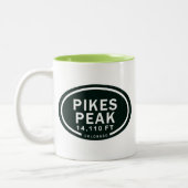 パイクピーク14,110 FT COマウンテンマグ ツートーンマグカップ (左)