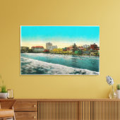 パイクフロントとロングビーチ，カリフォルニア キャンバスプリント (インサイチュ (リビング))