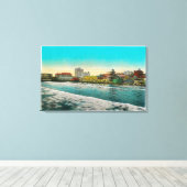 パイクフロントとロングビーチ，カリフォルニア キャンバスプリント (インサイチュ (ウッドフロア))