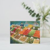 パイクプレイスの青果店のポストカード（シアトル） ポストカード (スタンド正面)