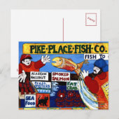 パイクプレイスフィッシュ ポストカード (正面/裏面)