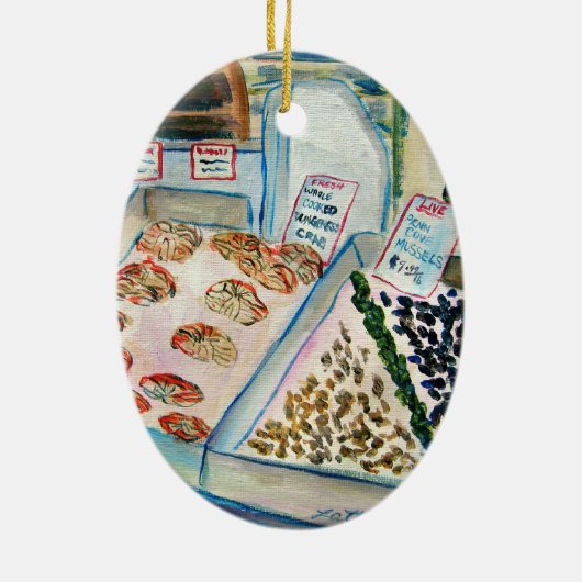 パイクプレイスマーケットオーナメント(ワシントン州シアトル) セラミックオーナメント (裏面)