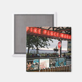 パイクプレイスマーケットシアトル マグネット (正面/裏面)