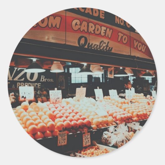 パイクプレイスマーケット ラウンドシール (正面)