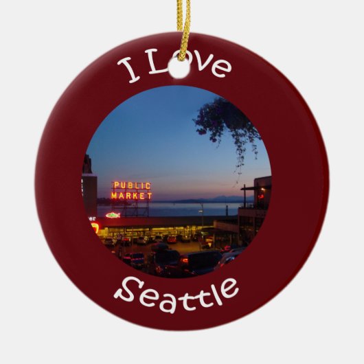 パイクプレースマーケット セラミックオーナメント (正面)