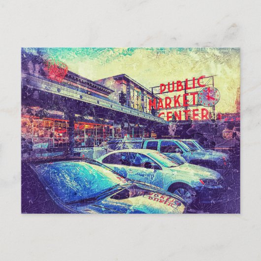 パイクマーカセンターシアトルワシントン ポストカード (正面)