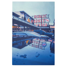 パイクマーケットシアトル メタルプリント