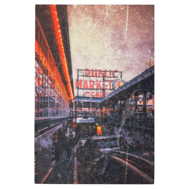 パイクマーケットヴィンテージ メタルプリント (正面)