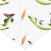 パイク魚釣りとフライフィッシング テーブルクロス (アングル)