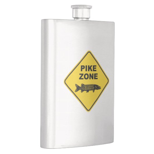 パイク魚釣りゾーン標識 フラスク (右)