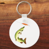 パイク魚釣り キーホルダー (正面)
