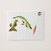 パイク魚釣り ジグソーパズル (横)