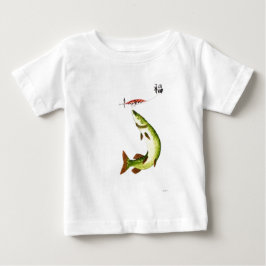 パイク魚釣り ベビーTシャツ