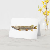 パイクMuskiの魚釣り カード (黄色い花)