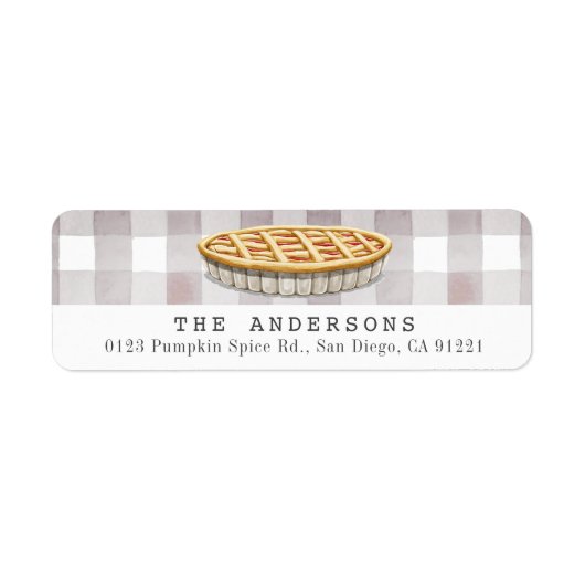 パイグレイギガムプレイド差出人住所 ラベル (正面)