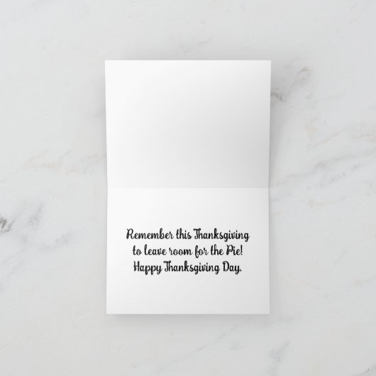 パイサンクスギビングホリデーカードのための部屋 シーズンカード (内部)