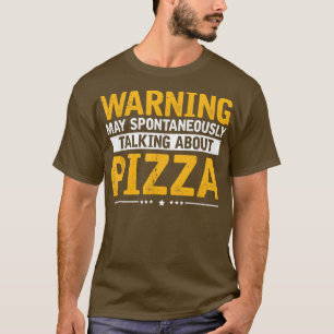 パイザについて話す、ユーモアあふれるパイザ ファストフード好き S Tシャツ
