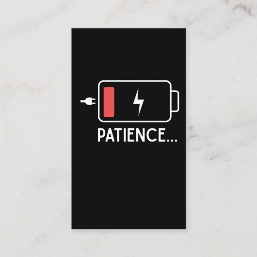 パイシおもしろいャンス·ママン·アンド·パパ低バッテリ新生児 名刺 (正面)