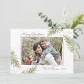 パイシンプルンズ赤面クリスマスフォトカード シーズンカード (スタンド正面)