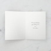 パイシンプルン、クリスマス写真グリーティングカード シーズンカード (内部)