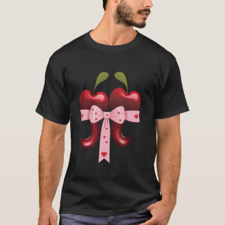 パイスメスティーマス先生コケットボウさくらんぼバレン Tシャツ