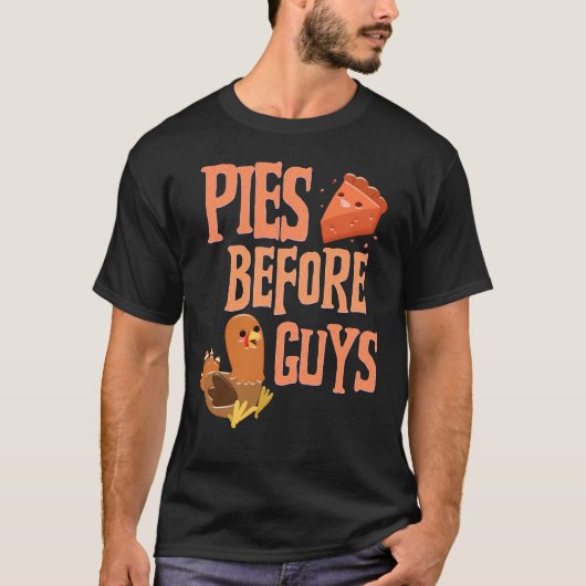 パイズウィーンガイズパイラバーサンクスギビングおもしろい Tシャツ (正面)