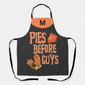 パイズウィーンズモノグラムユーモアのあるおもしろい エプロン (正面)