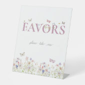 パイズバタフライフローラガーデンシャワー誕生日 台座サイン (正面)