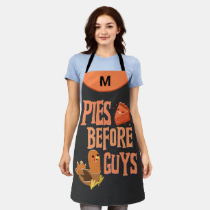 パイズビフェイズGuils Shanksgiving Monogramおもしろい エプロン
