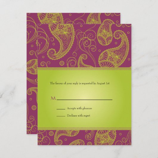 パイズリードリームズ ウェディング 返信 ご案内 (正面/裏面)