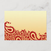 パイズリー インド風 結婚式 披露宴 扁平カード エンクロージャーカード (裏面)