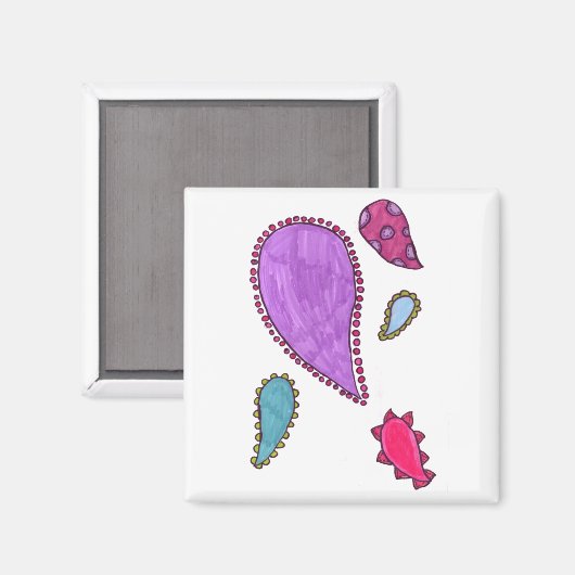 パイズリー マグネット (正面/裏面)