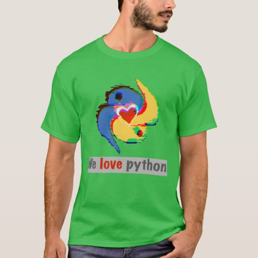 パイソンの友達 Tシャツ (正面)