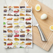 パイソーシャルパイ日スライス焼き販売デザートフード キッチンタオル (四つ折り)