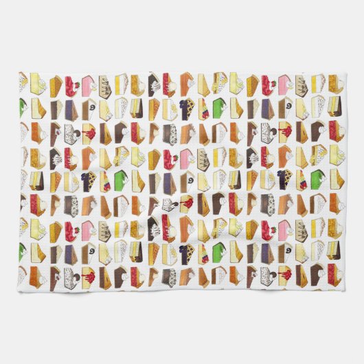 パイソーシャルパイ日スライス焼き販売デザートフード キッチンタオル (横)