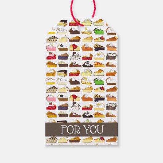 パイソーシャルパイ日スライス焼き販売デザートフード ギフトタグ (正面)