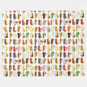 パイソーシャルパイ日スライス焼き販売デザートフード フリースブランケット (正面(横))