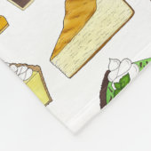 パイソーシャルパイ日スライス焼き販売デザートフード フリースブランケット (角)