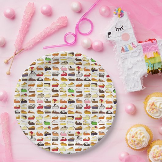 パイソーシャルパイ日スライス焼き販売デザートフード ペーパープレート (パーティー)