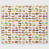 パイソーシャルパイ日スライス焼き販売デザートフード ラッピングペーパー (フラット)