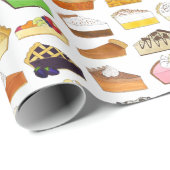 パイソーシャルパイ日スライス焼き販売デザートフード ラッピングペーパー (ロールコーナー)