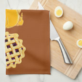 パイターキーパイ垂直dkカボチャのキッチンタオル キッチンタオル (四つ折り)