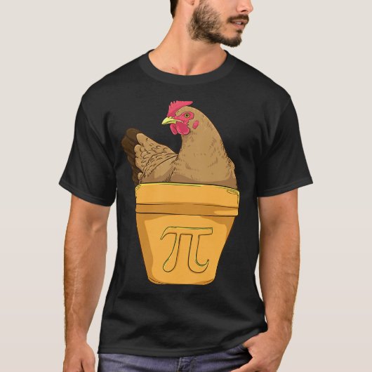 パイチキンポット数学円周率の日 Tシャツ (正面)