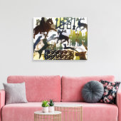 パイチ記号とレース キャンバスプリント (インサイチュ (リビング))