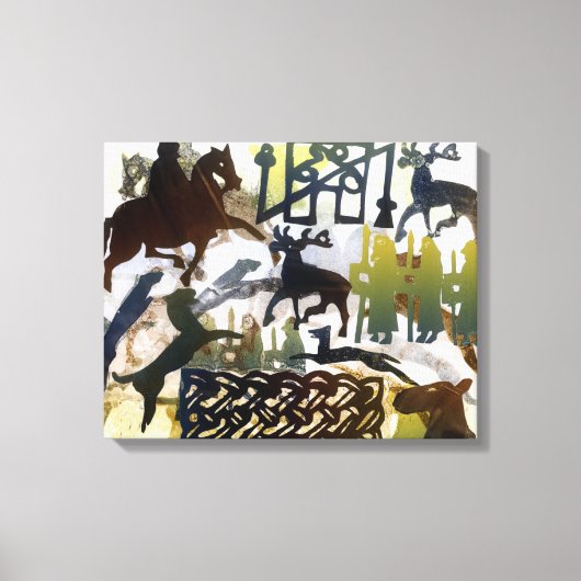 パイチ記号とレース キャンバスプリント (正面)