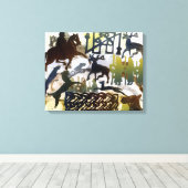 パイチ記号とレース キャンバスプリント (インサイチュ (ウッドフロア))