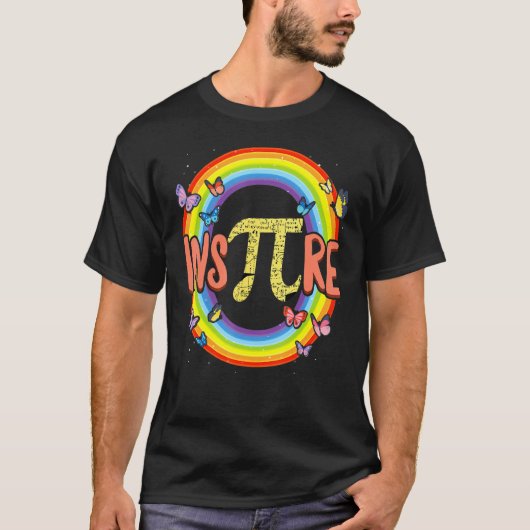 パイデイインスパイアレインボー数学 Tシャツ (正面)