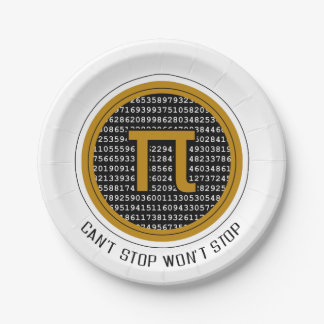 パイデイサークルデザイン ペーパープレート